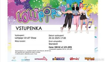 10 let Lollipopz - Praha Lucerna