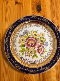 Kobaltový porcelánový talíř Carlsbad