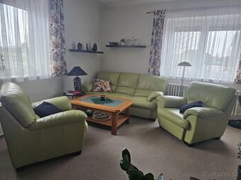 Kožená sedací souprava + 2 křesla