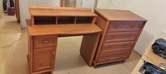 komoda, toaletní stolek, zrcadlo