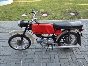 Jawa 23 Mustang bez TP, původní červený lak 1.
