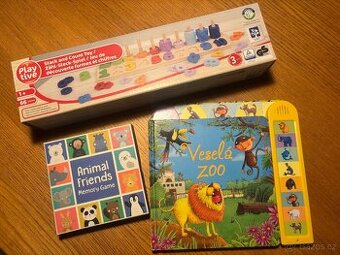 Hry pro děti Pexeso, knížka se zvuky a čísla