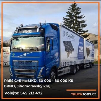 Nabídka práce: Řidič kamionu C+E, tandemová souprava