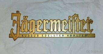 Jägermeister cedule barva zlatá