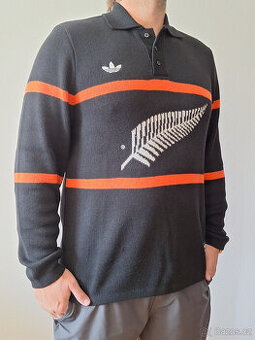 Adidas Nový Zéland Rugby team ''All Blacks'' svetr / mik