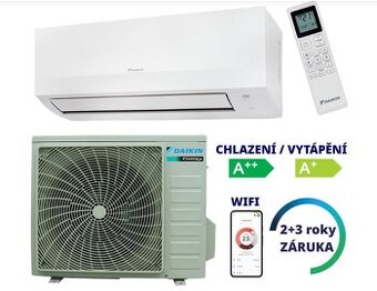 Klimatizace + vytápění Daikin pro ~ 20 m2 včetně montáže