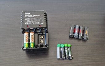Nabíječka HAMA na AA, AAA a 9V baterie