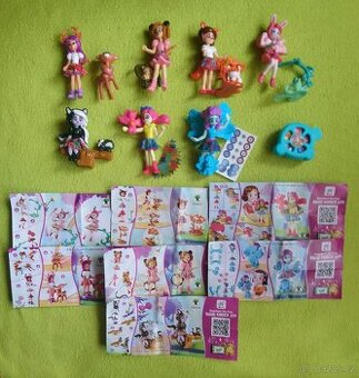 Kinder figurky- sada Enchantimals 7x BPZ