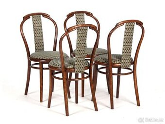 Jídelní židle po renovaci, buk, 4 kusy.