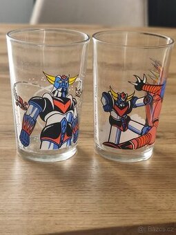 Sběratelské skleničky Goldorak 2x