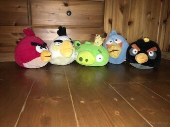 Sada plyšáků "Angry birds"