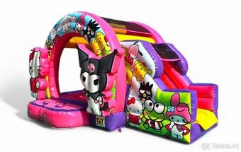 Skákací hrad se skluzavkou