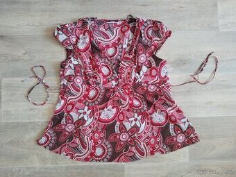 Těhotenská halenka/tunika s krátkým rukávem George