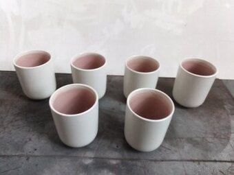 NOVÁ luxusní sada 6ks hrnků BJÖRN Oxygen  krásné růžovo bílé