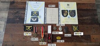 Vzácné medaile, vyznamenání Německo.