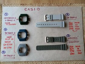 Casio G-Shock 5600, 5610, 5700, 6900 – KRYTY a ŘEMÍNKY –NOVÉ - 1