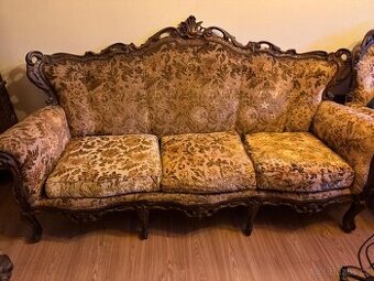 Starožitná sofa + 2 křesla