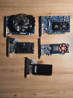 Grafické karty zobrazovadla GT 710 atd...