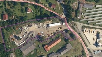 Pronájem pozemků 8838 m2 pro skladování Mirotice D4
