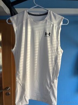 UNDER ARMOUR kompresní tílko – bílé, velikost M/L