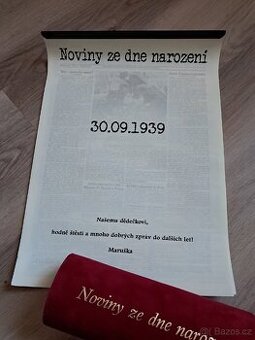 Noviny ze dne narození - 1