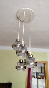 Retro starý lustr, závěsná svítidla