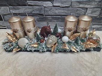Adventní svícen - medvědi