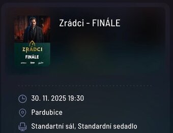 Zrádci finále Pardubice