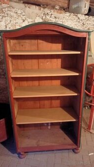 Skříň masiv, knihovna, stará almara