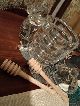 Nová křišťálová dóza na med Crystalite Bohemia – české sklo