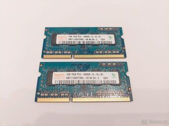 2x 1GB Hynix DDR3 SO-DIMM 1333MHz, RAM do notebooku