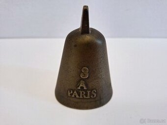 Starožitný zvon A PARIS bronz