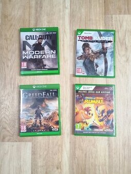 4 hry na xbox one- nové, nehrané