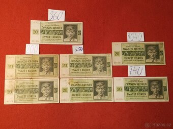 Československé dvaceti koruny - protektorát