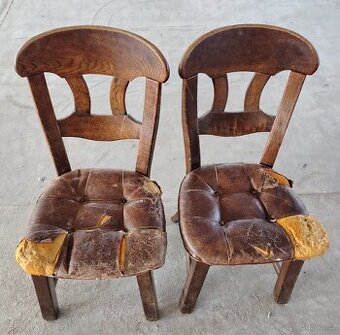 Masivní dubové židle