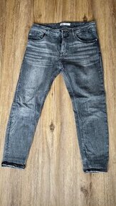 Pánské šedivé slim fit jeany Zara vel.42