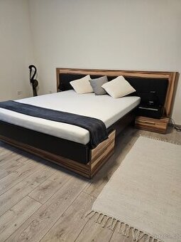 : Ložnice MORENA (Baltimore/Černá) – TOP stav, 1 měsíc použi