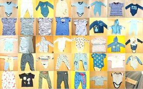 Set oblečení na chlapečka cca 70 ks ve velikosti 68 -80 - 1