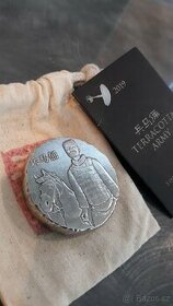 Stříbrná mince 5 OZ Terracotta army 2019 Antique - 1