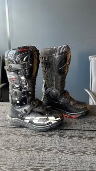 Dětské moto boty TCX COMP KID černo/bílé - 1
