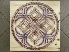 Obraz String Art - Dekorace ze hřebíků a nití - 1