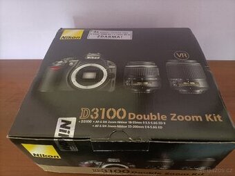 Nikon D3100 + příslušenství