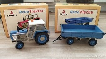Zetor 8011 KADEN s vlekem modrý