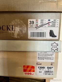 Kožené nové boty Lasocki vel. 39