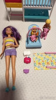 Barbie - Skipper chůva s dvojčaty