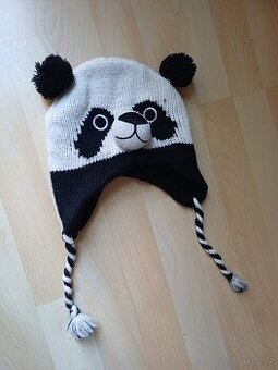 Zimní čepice panda