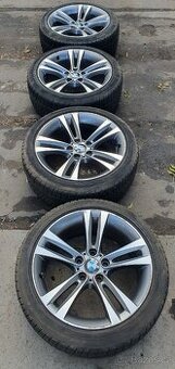 ALU kola originál BMW 8Jx18" 5x120 ET 34 se zimními pneu