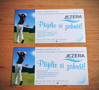 Daruji 2 poukazy na golf