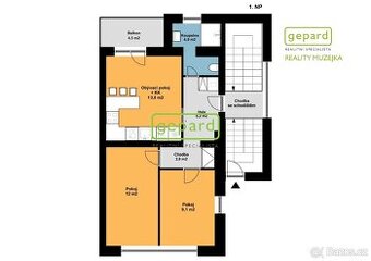 Pronájem 3+kk s balkonem Brno - Židenice