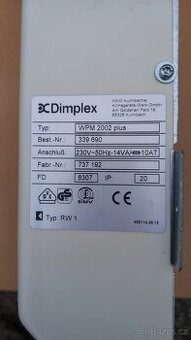 Řídící jednotka Dimplex WPM 2002 Plus pro tepelné čerpadlo
